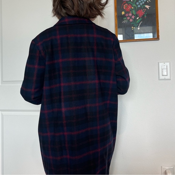 Pendleton Navy and Red Plaid Blazer Jacket - Picture 5 of 9